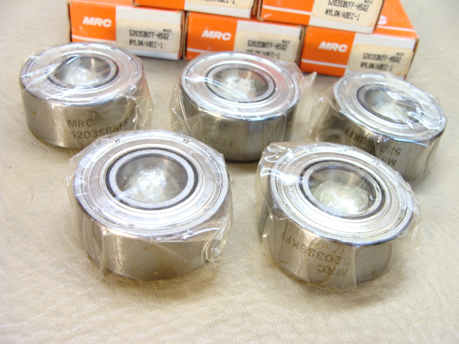 NEW lot of 5 MRC 5203SBKFF-H502 bearing made in USA