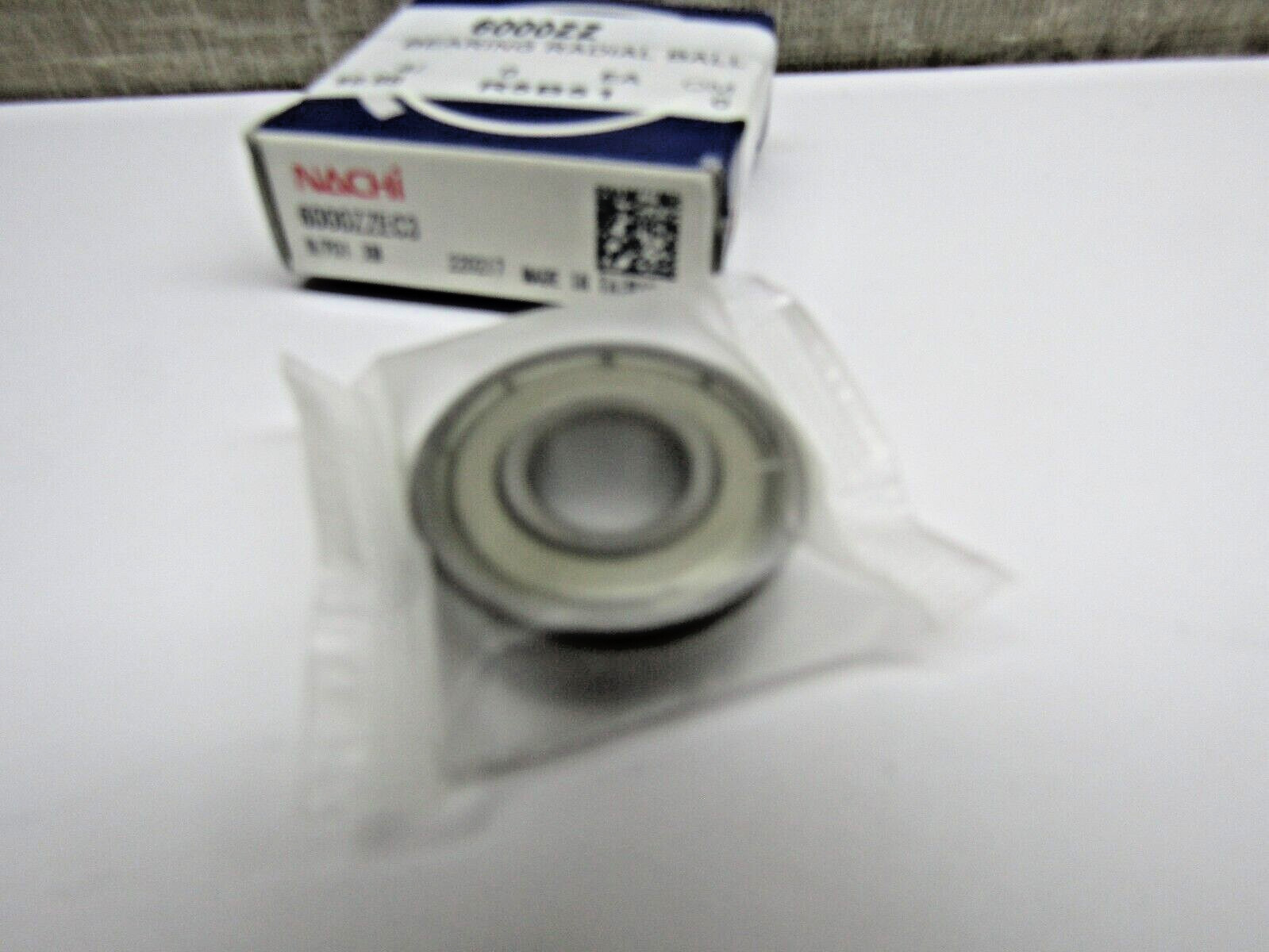 Nachi 6000-ZZ C3 10mm x 26mm x 8mm Shielded Bearing