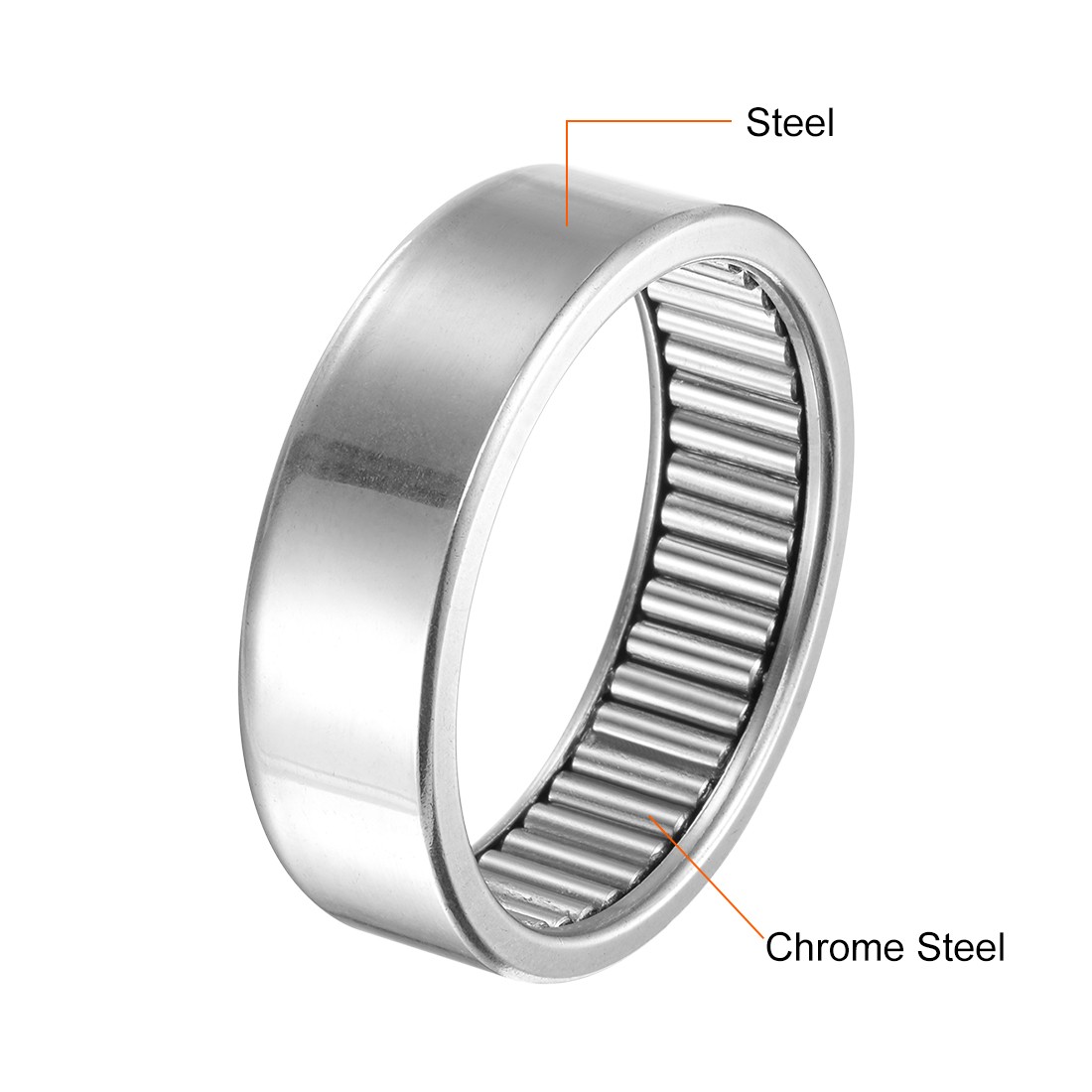 B3412 Needle Roller Bearings 2-1/8″x2-1/2″x3/4″ Open Full Complement Drawn Cup