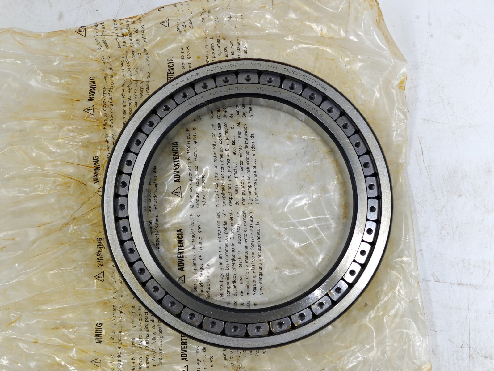 NCF2932V Timken Cylindrical Roller Radial Bearing – Full Complement 160x220x36mm