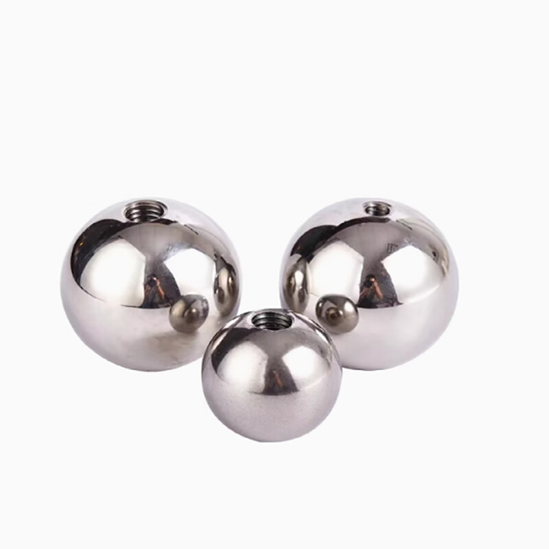 M6-M8 Half-Hole Thread Ball Bearing Stainless Steel Threaded Round Steel Beads