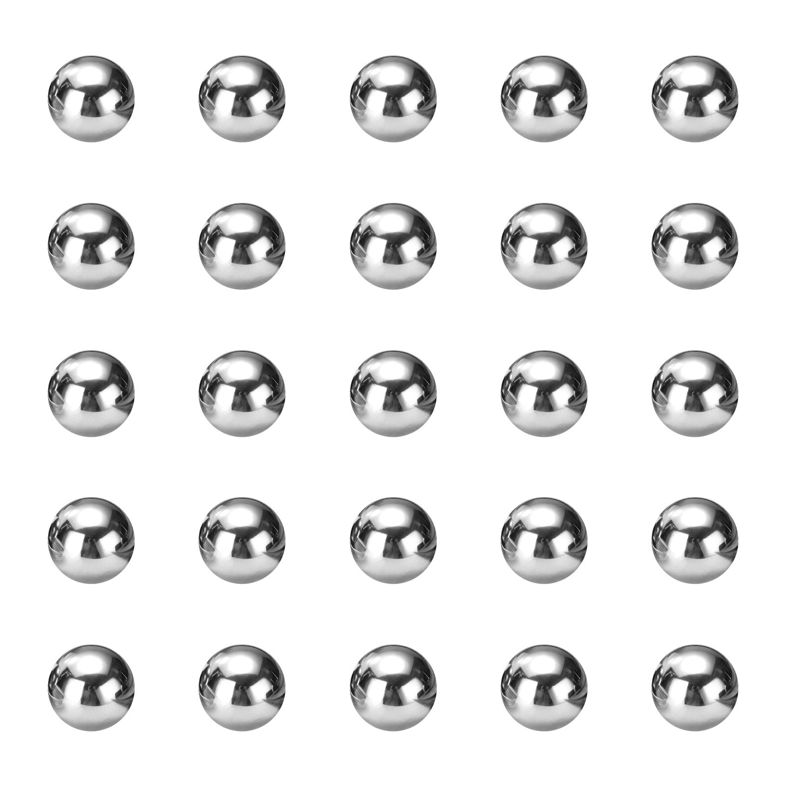60Pcs Precision Balls 1/4″ Diameter G25 Solid Chrome Steel Bearing Balls