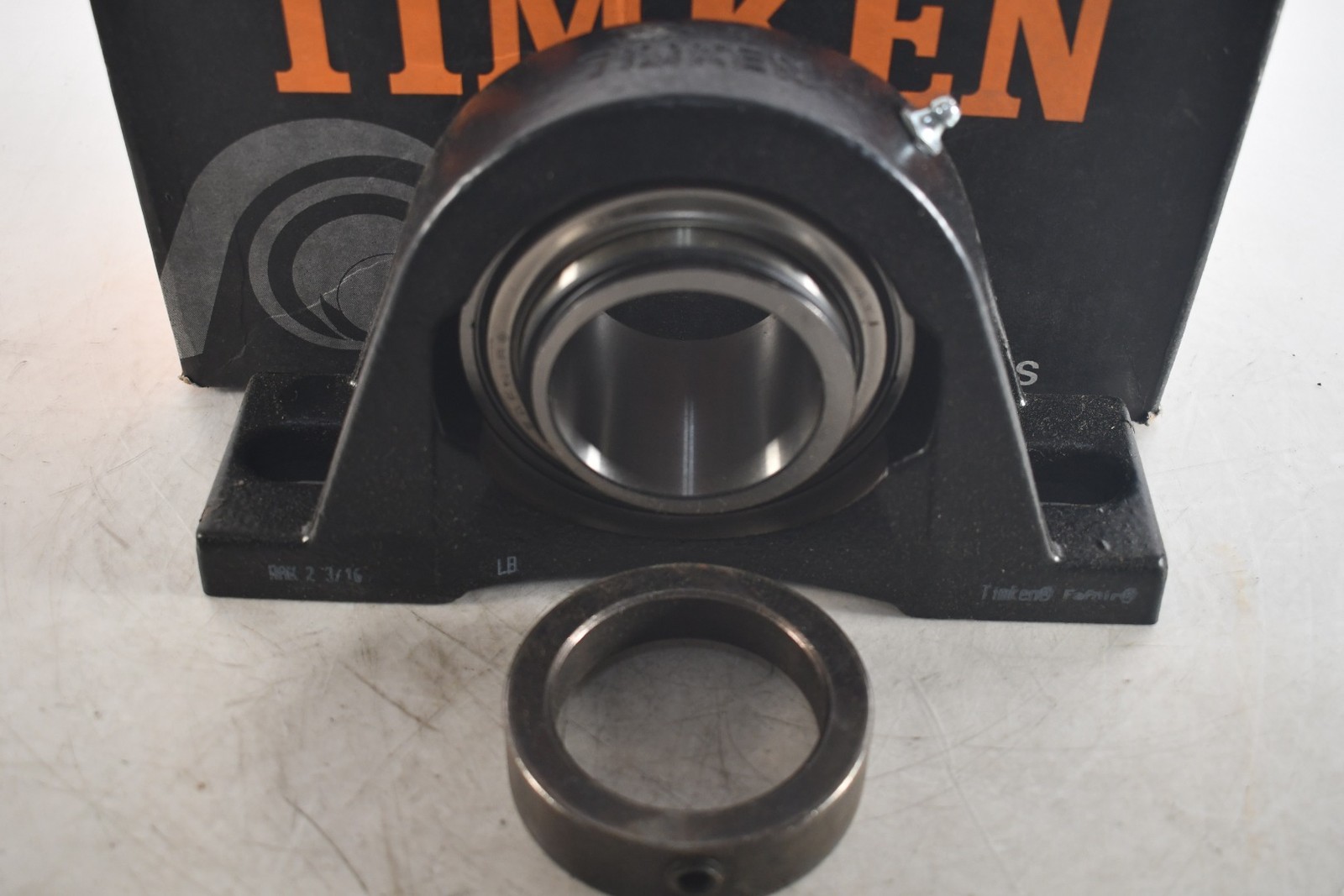 NEW Timken RAK2 3/16 Pillow Block Ball Bearing Unit – 2-Bolt Base, 2-3/16 in Bor