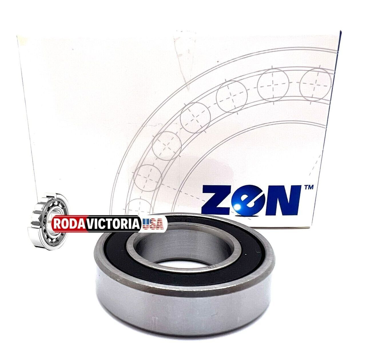 ZEN6005/25,4 2RS BALL BEARING RUBBER SEALED SPECIAL BORE 6005-2RS 1″ 25,4x47x12m