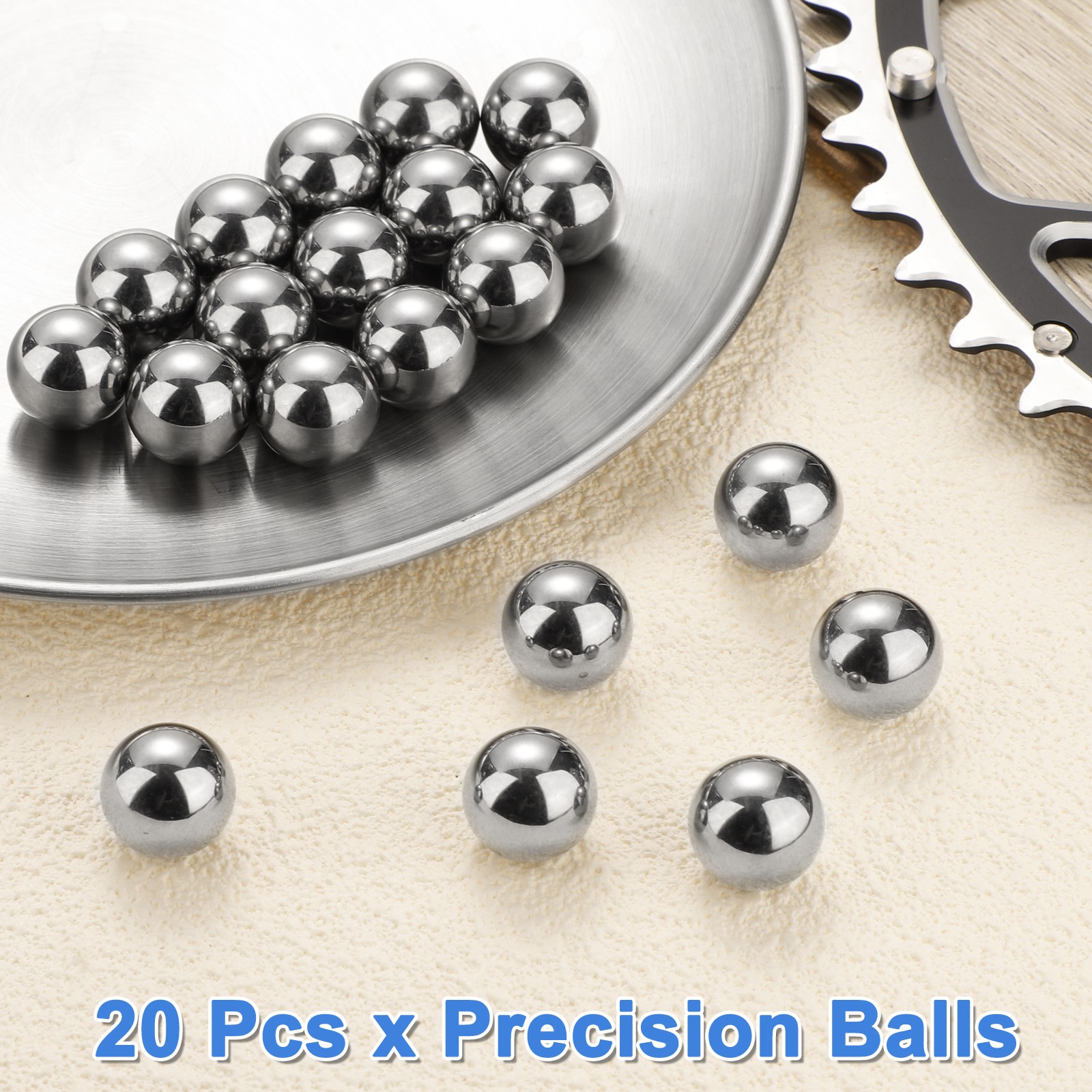 20pcs Precision Balls 16mm Diameter G16 Solid Chrome Steel Bearing Balls
