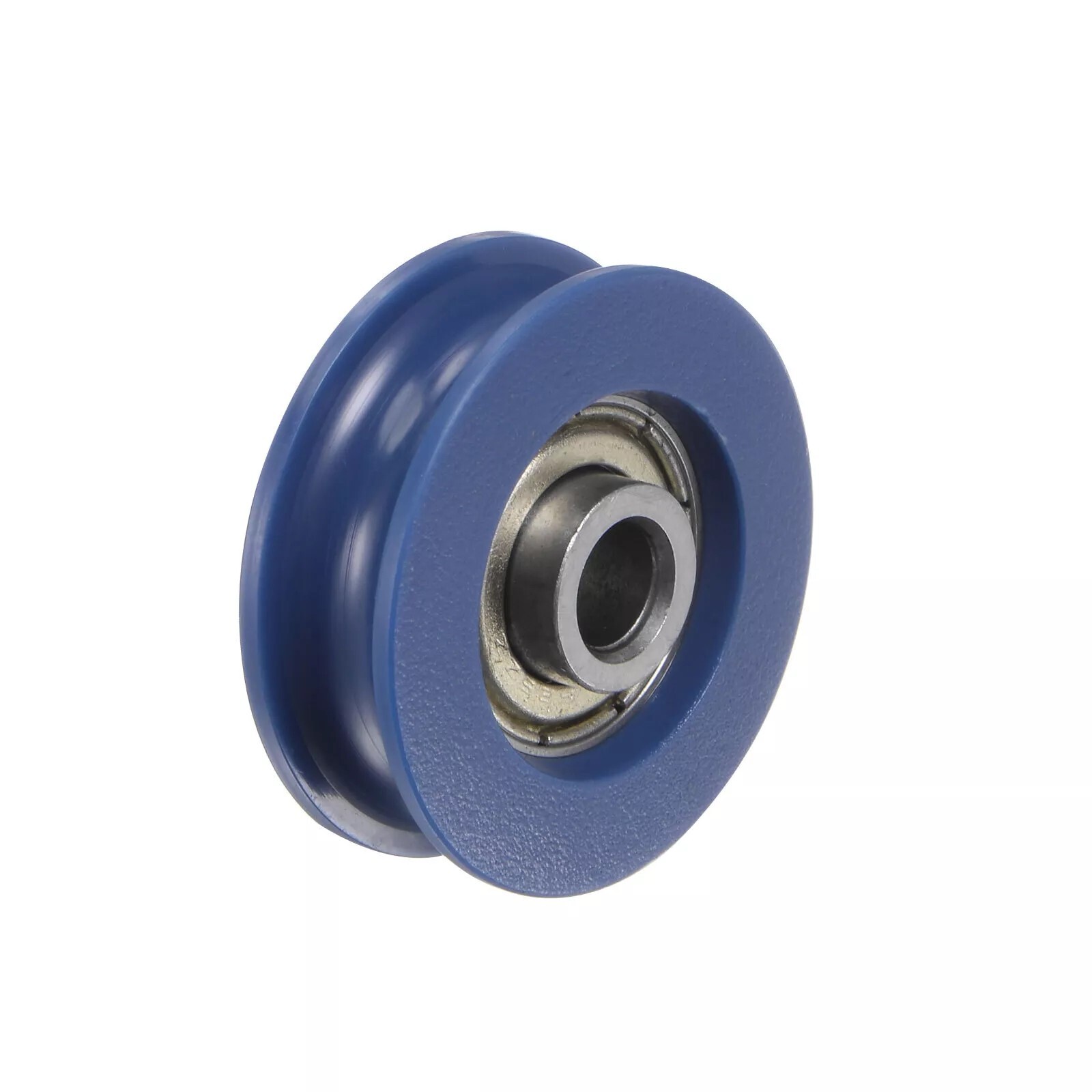 6Pcs U Type Groove Pulley Nylon Guide Rolling Bearing 5×25.5×8.5mm Blue