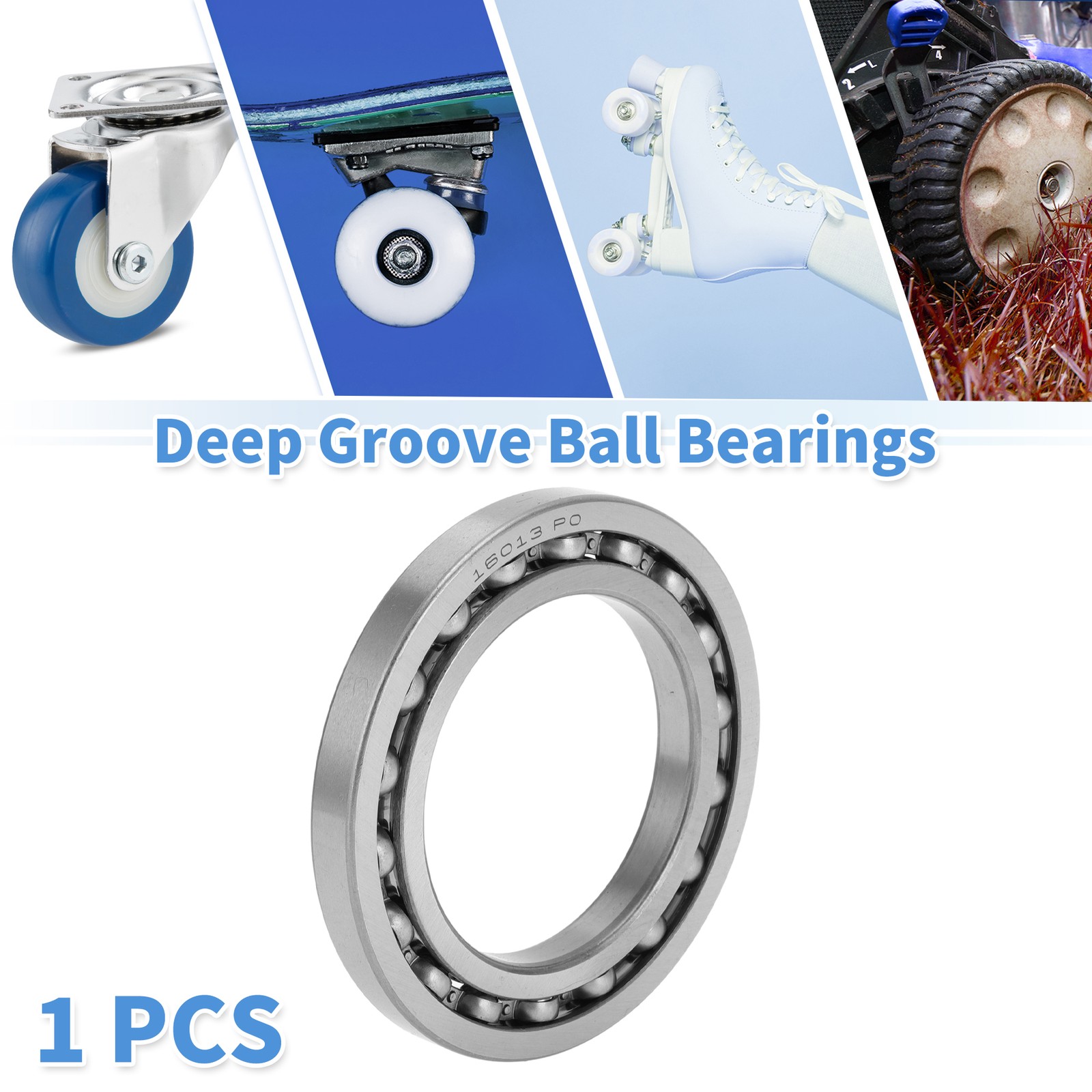 16013 Deep Groove Ball Bearings P0 65x100x11mm 1 Pc Scooter Skateboard Wheel