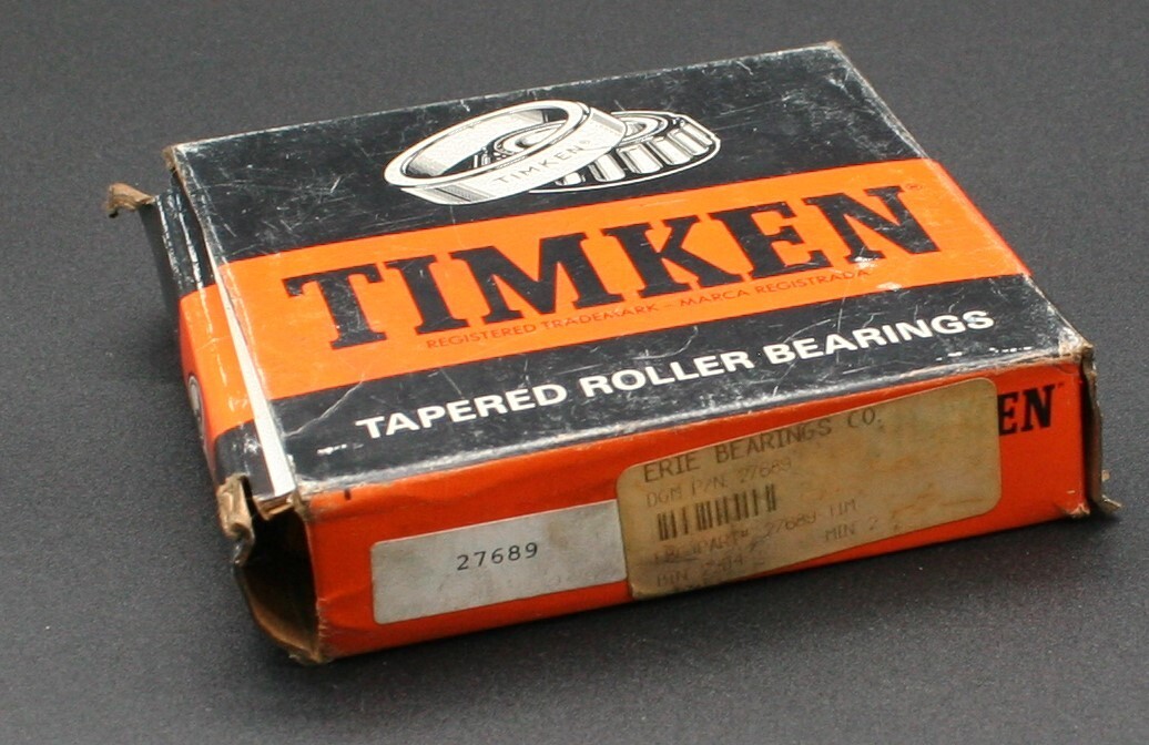 One (1) Timken 27689 Tapered Roller Bearing Cone 3.2813″ ID USA NEW
