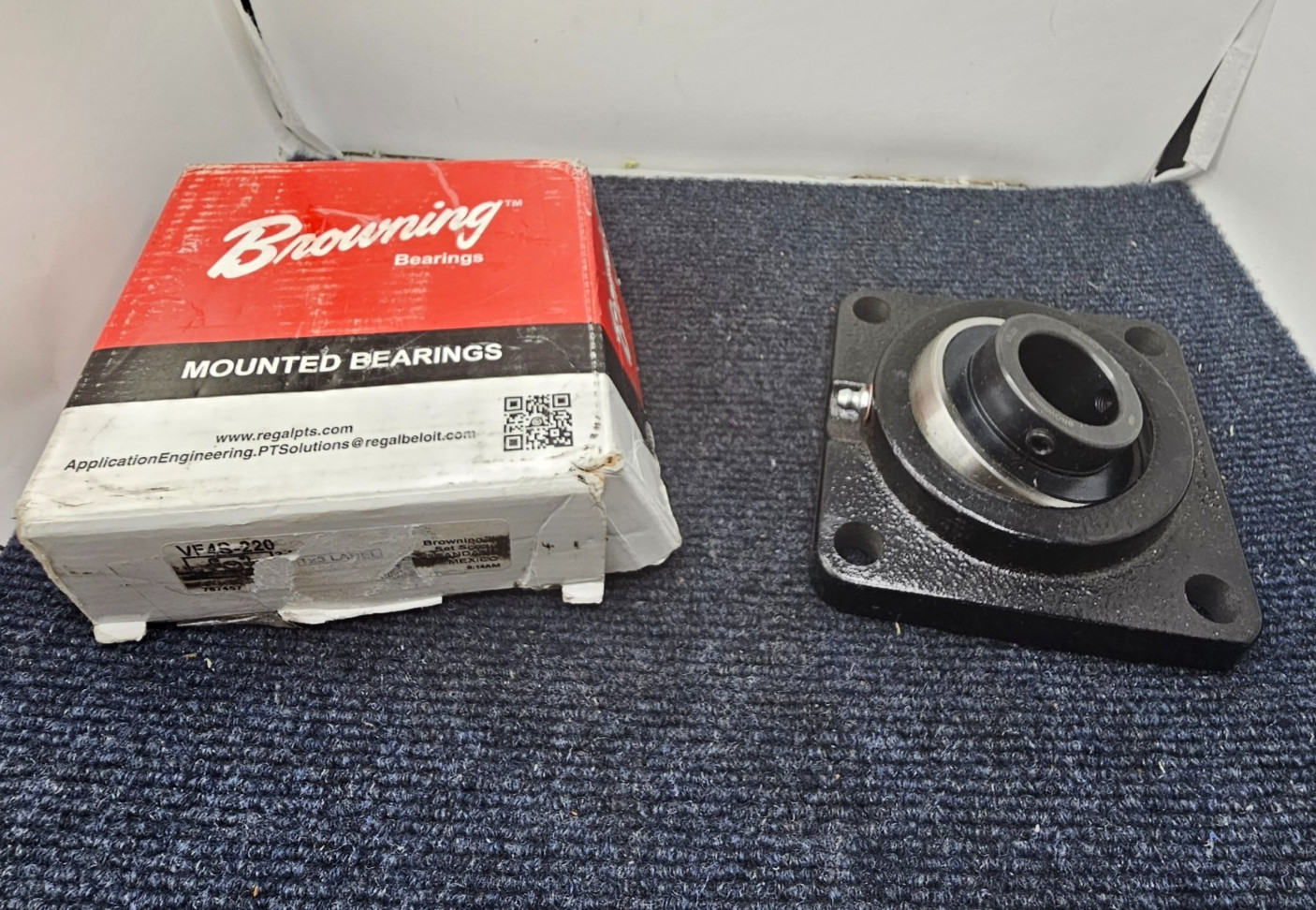 BROWNING VF4S-220: Four-Bolt Flange Ball Bearing Unit – 1-1/4 in Bore
