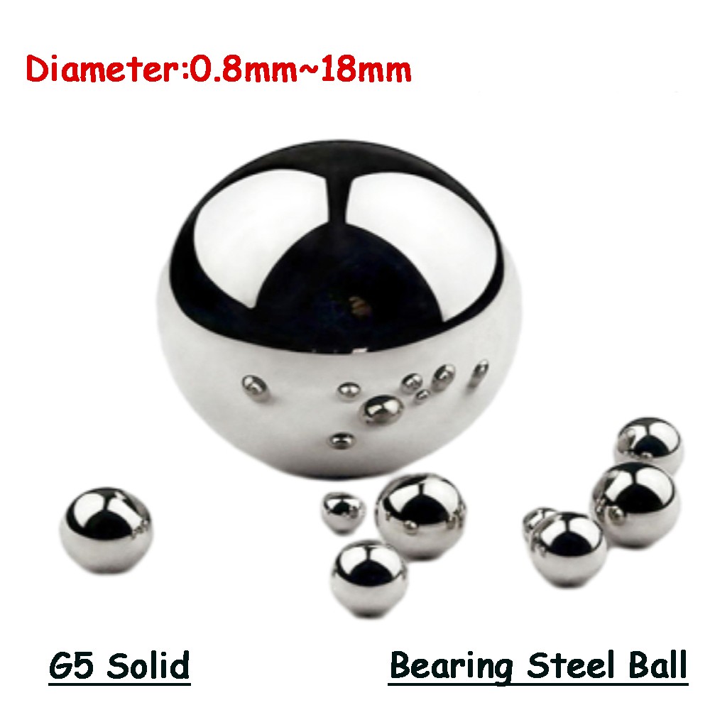 Bearing Steel Ball G5 High Precision Solid Balls Smooth Metal Beads 0.8mm ~ 18mm