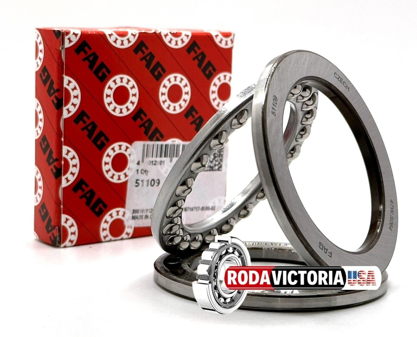 FAG 51109 Thrust Ball Bearings 45x65x14mm