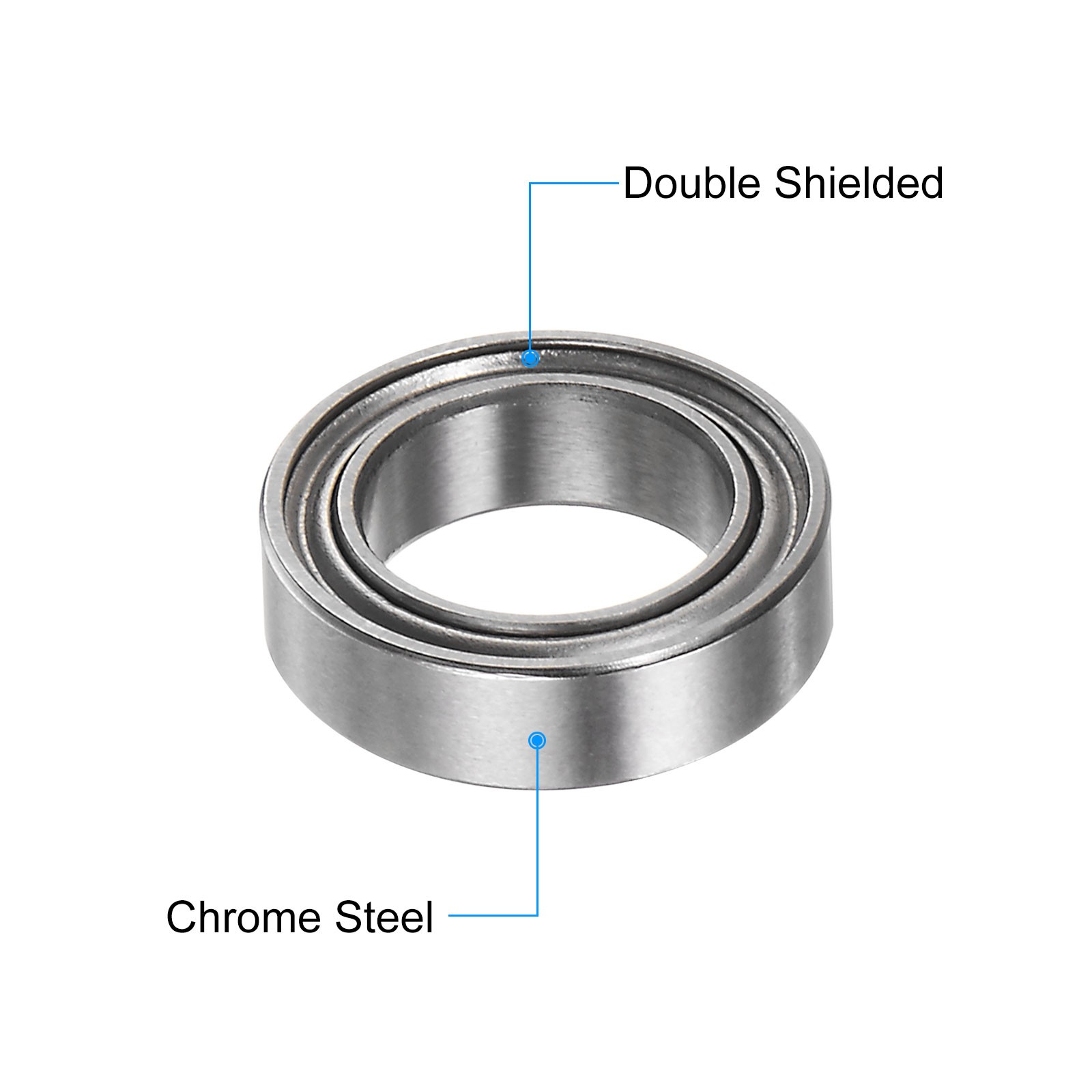 5pcs MR117ZZ Bearings 7x11x3mm Chrome Steel Mini Bearing Double Shielded ABEC3