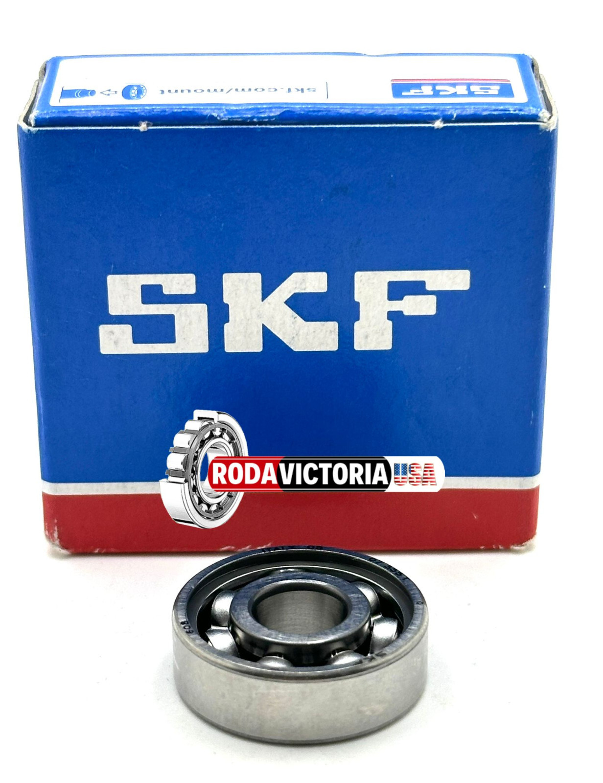 SKF 608 C3 DEEP GROOVE BALL BEARING, OPEN TYPE, NO SEALS 8x22x7 mm