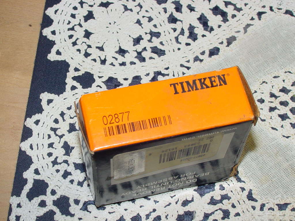 Timken 02877-20024, Tapered Roller Bearing Cone 1.3750 in ID, 0.8750 in Width