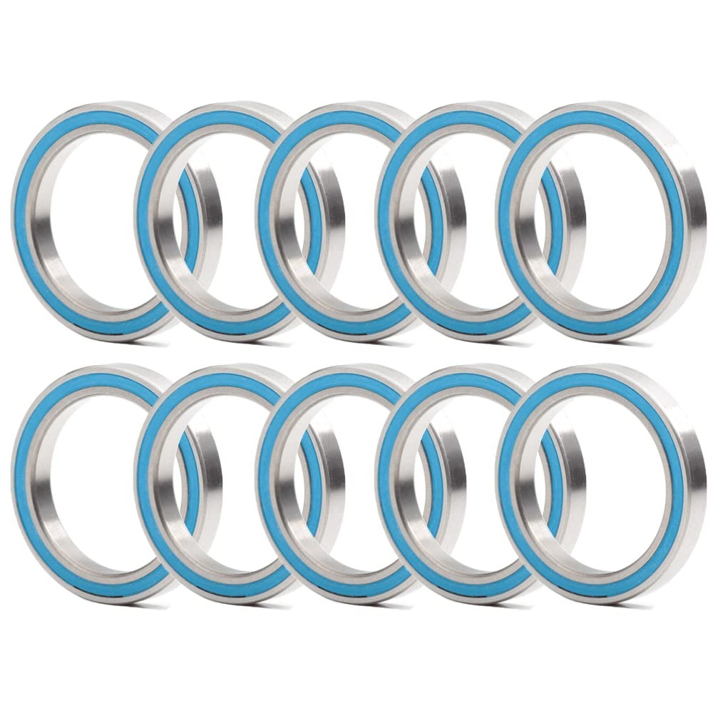 10 PCS Blue Rubber Sealed Precision Ball Bearing 6704RS 20x27x4mm