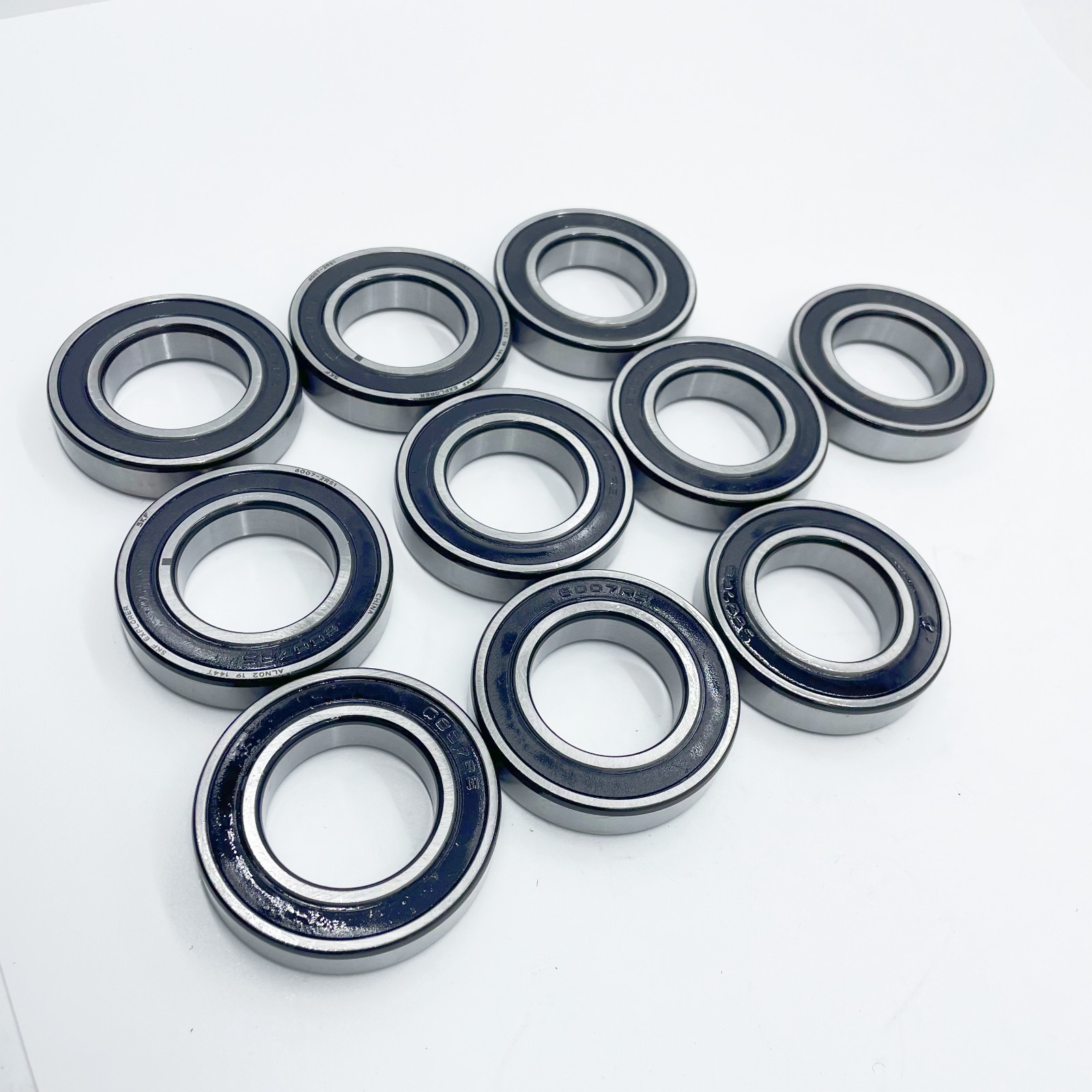 10pcs 6007 2RS1 Rubber Sealed Deep Groove Ball Bearing 35x62x14mm 6007RS
