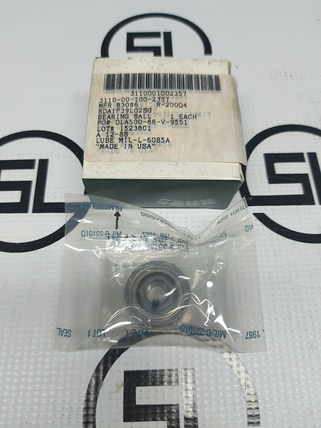 NHBB MFR 83086 R-200Q4 Single Row Ball Bearing USA 3110-00-100-2357