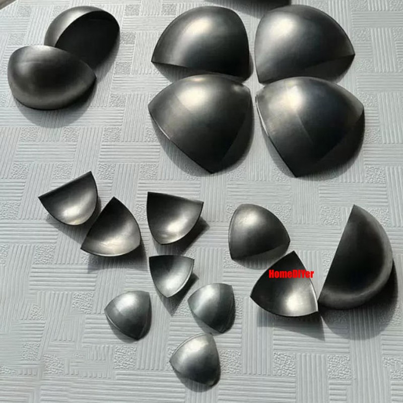 1/8 Iron Ball Slice Metal Balls Sheet One‑Eighth Hollow Spheres 17mm 20mm-350mm