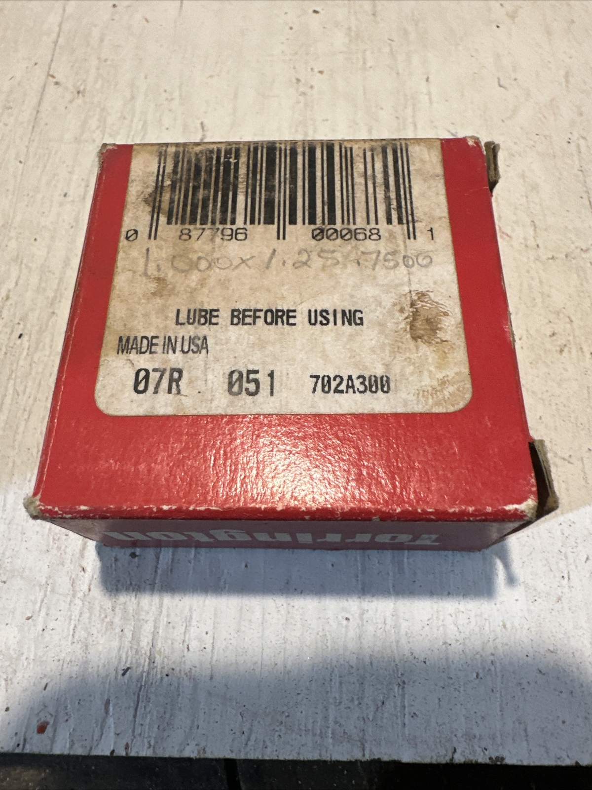 TORRINGTON INGERSOLL-RAND NEEDLE ROLLER BEARING B-1612 – NOS (SP143)