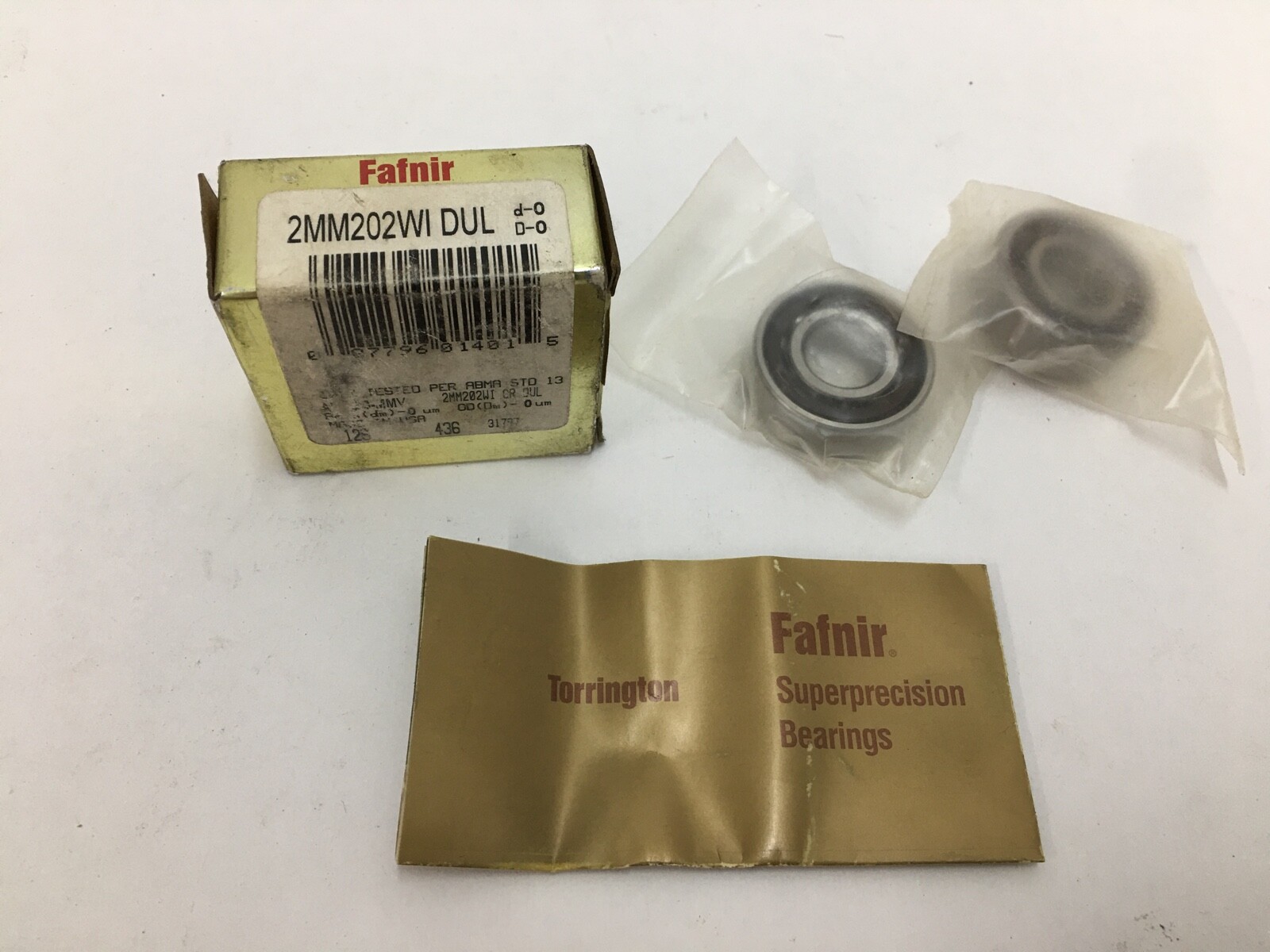 FAFNIR 2MM9102WI-DUL Angular Contact Bearing 15x35x11mm 2MM 9102 WI DUL USA Set
