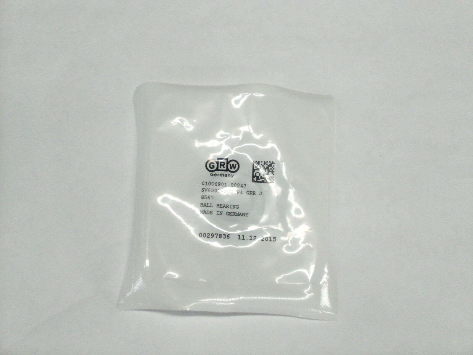 SV6901 GRW 12 MM ID X 24 MM OD X 6 MM W Stainless Steel Sealed Radial Bearing