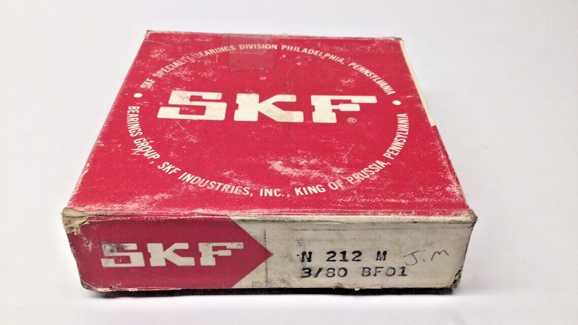 SKF N212M Cylindrical Roller Bearing 60x110x22 mm N212-M / 2N12