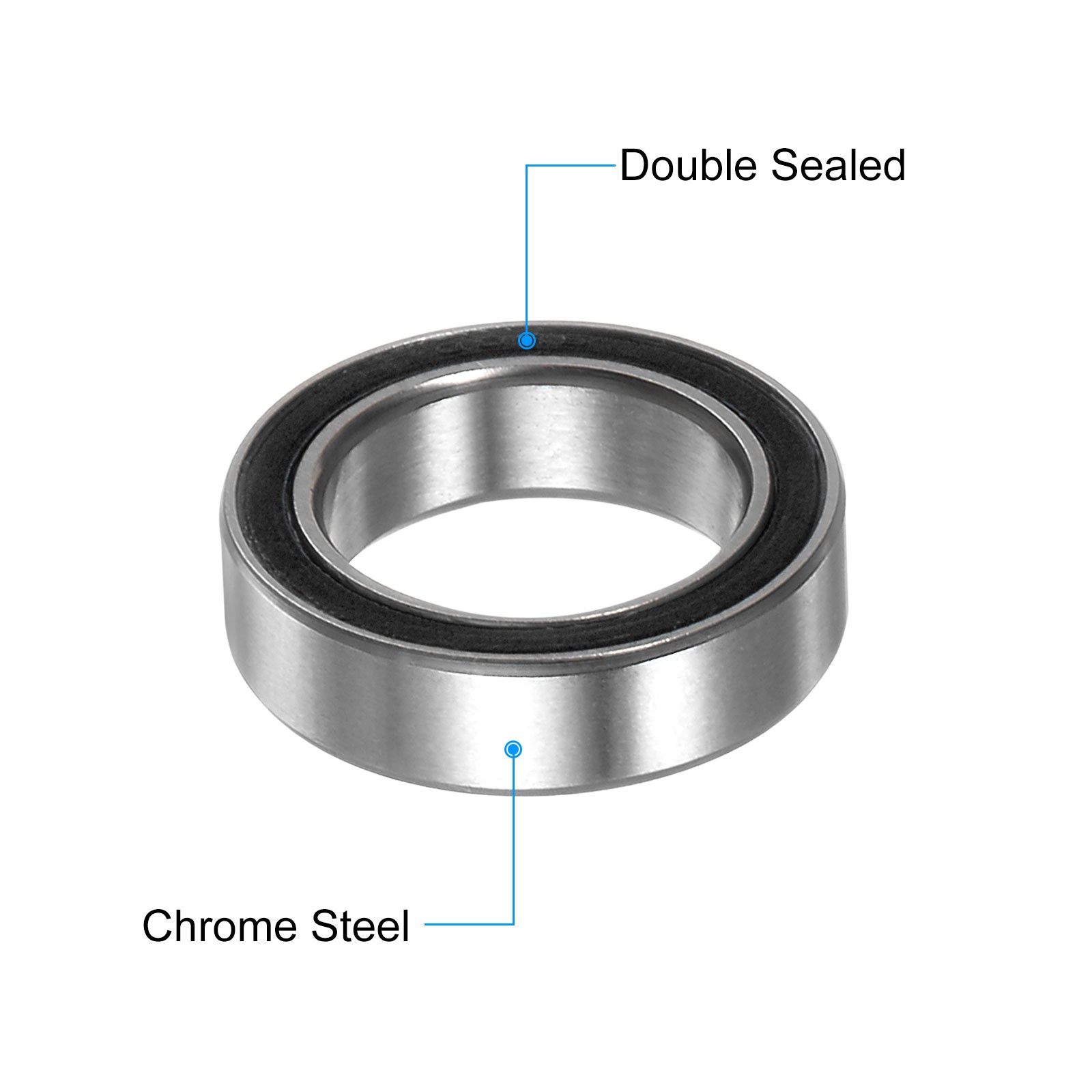 10pcs 6700-2RS Miniature Ball Bearings 10x15x4mm Black Rubber Sealed Bearings