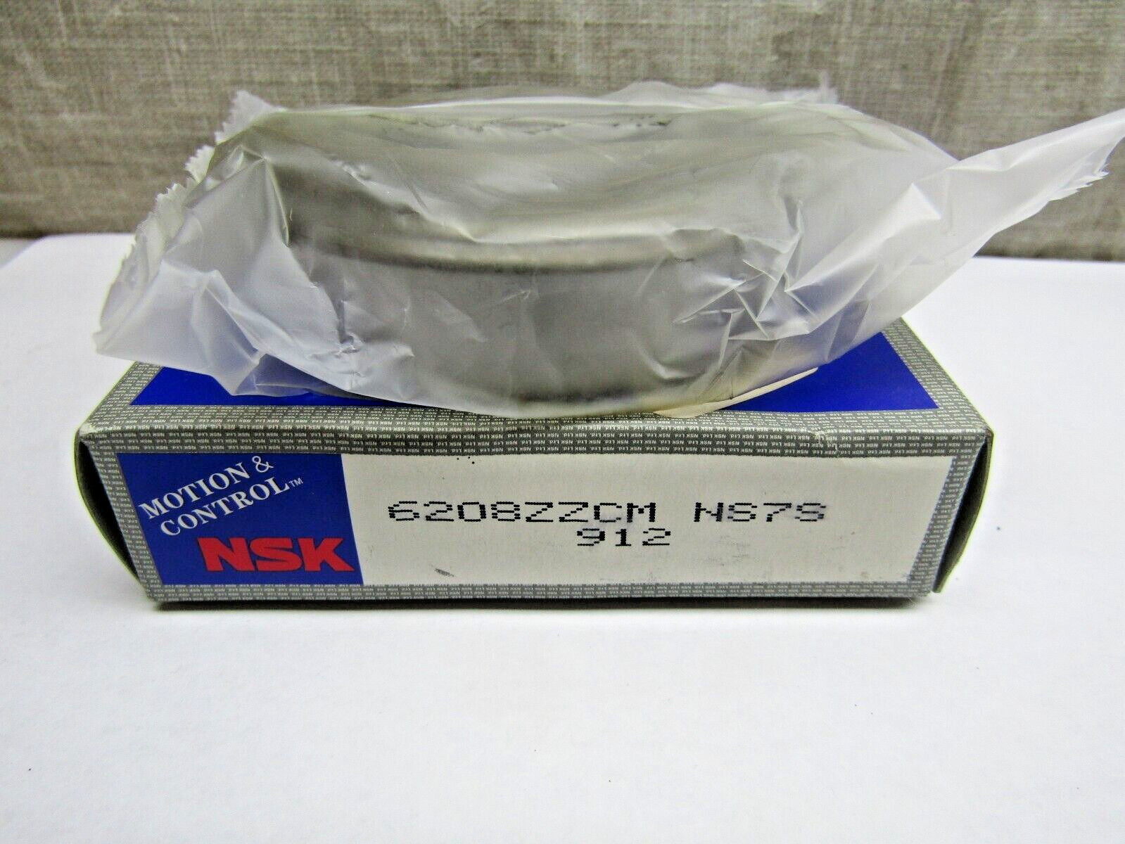 NSK 6208-ZZ 40mm X 80mm X 18mm Shielded Bearing