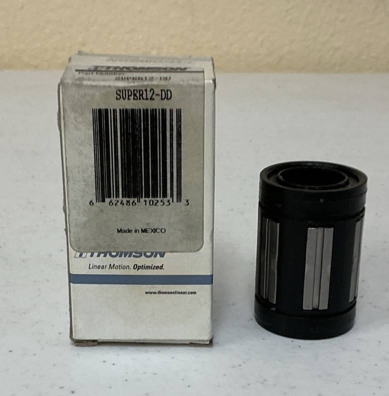 NEW SUPER12-DD THOMSON BALL BUSHING BEARING CLOSED-TYPE, FREE SHIPPING