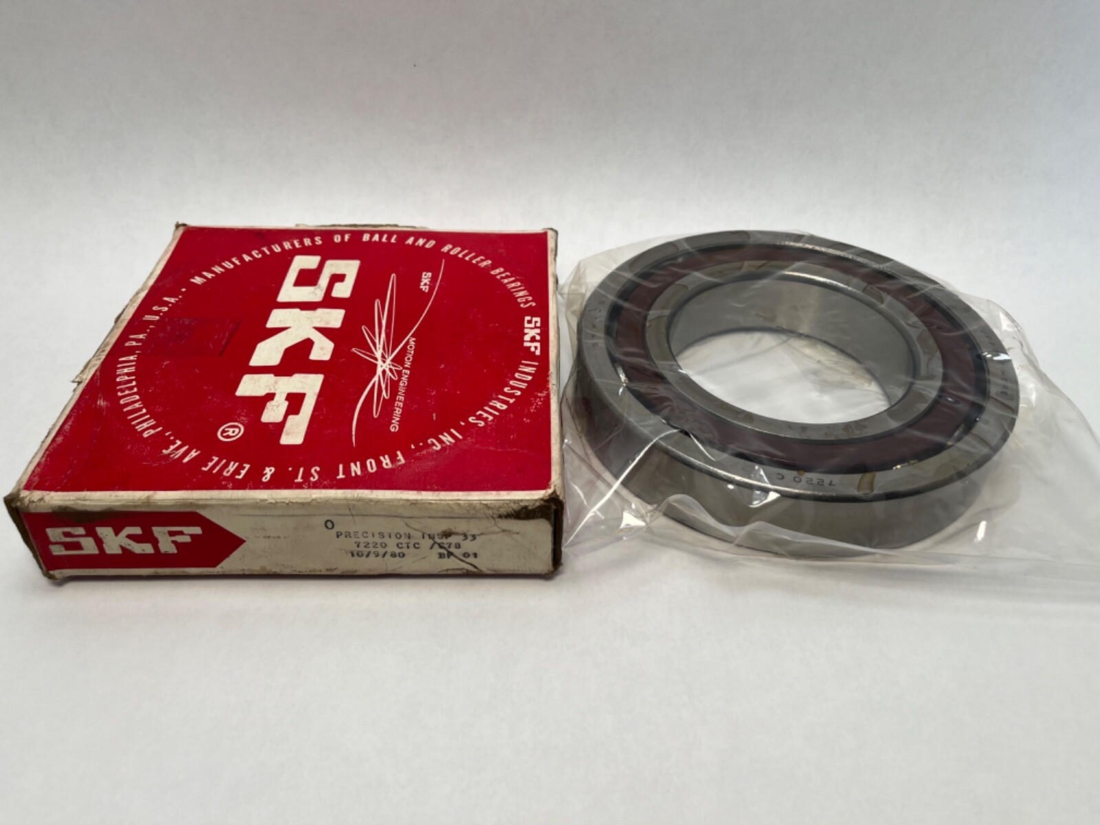 SKF 7220CTCC78 Angular Bearing 100x180x34 mm 7220C 7220-CTC-C78 USA
