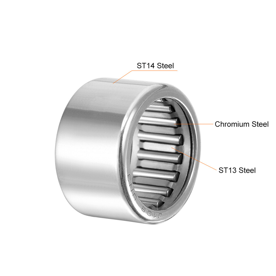 5pcs SCE108 Needle Roller Bearings 5/8″ x 13/16″ x 1/2″ Open End