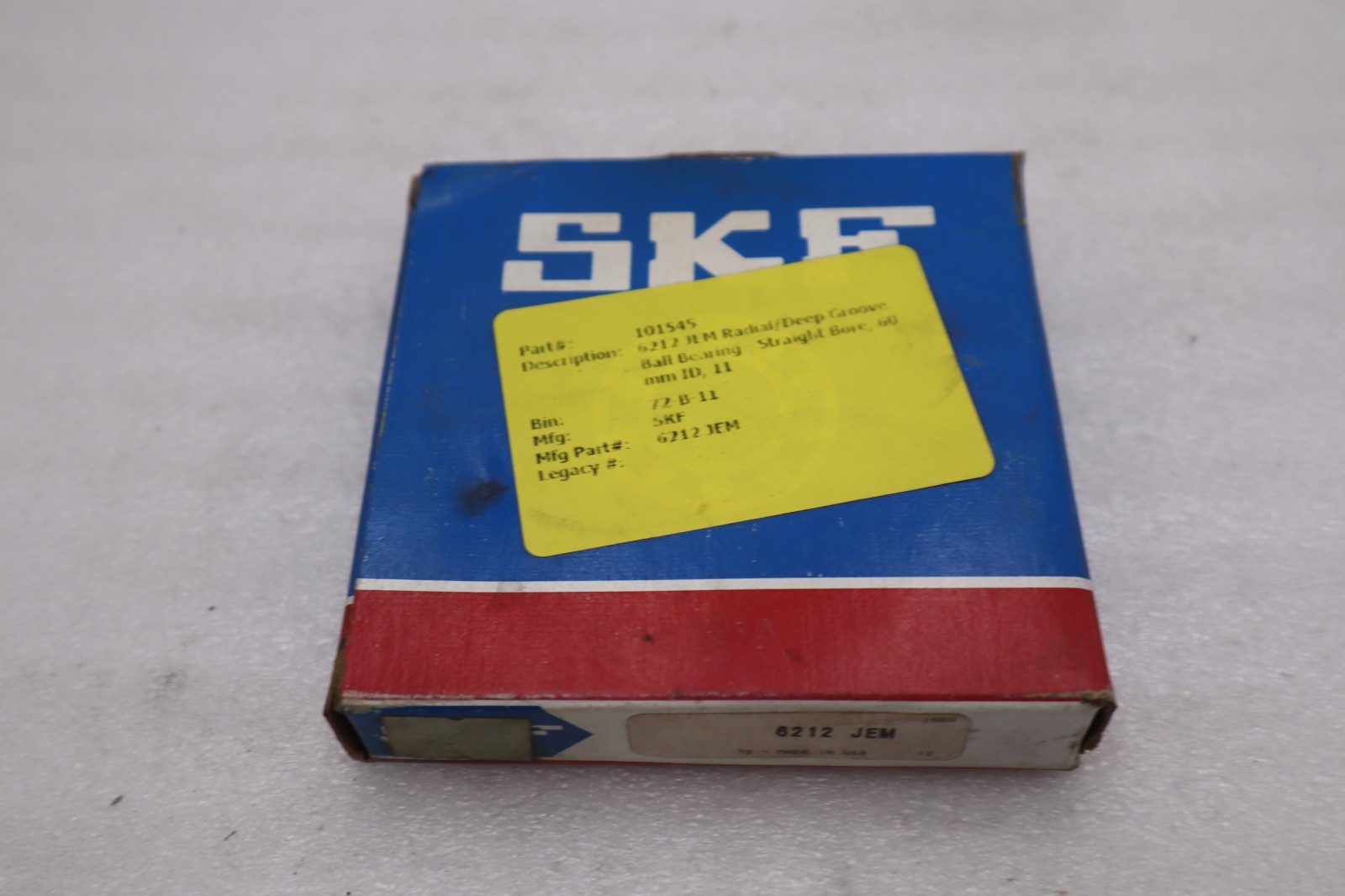 SKF 6212 JEM Single Row Deep Groove Ball Bearing – STOCK K-4012CC