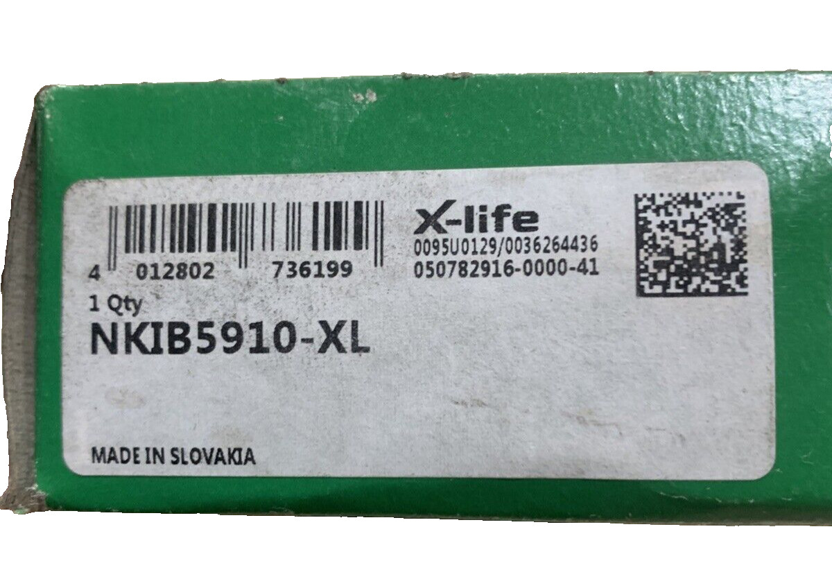 Set Of 2 NKIB5910-XL INA/Schaeffler Technologies 50 x 72 x 34 mm NEEDLE ROLL.