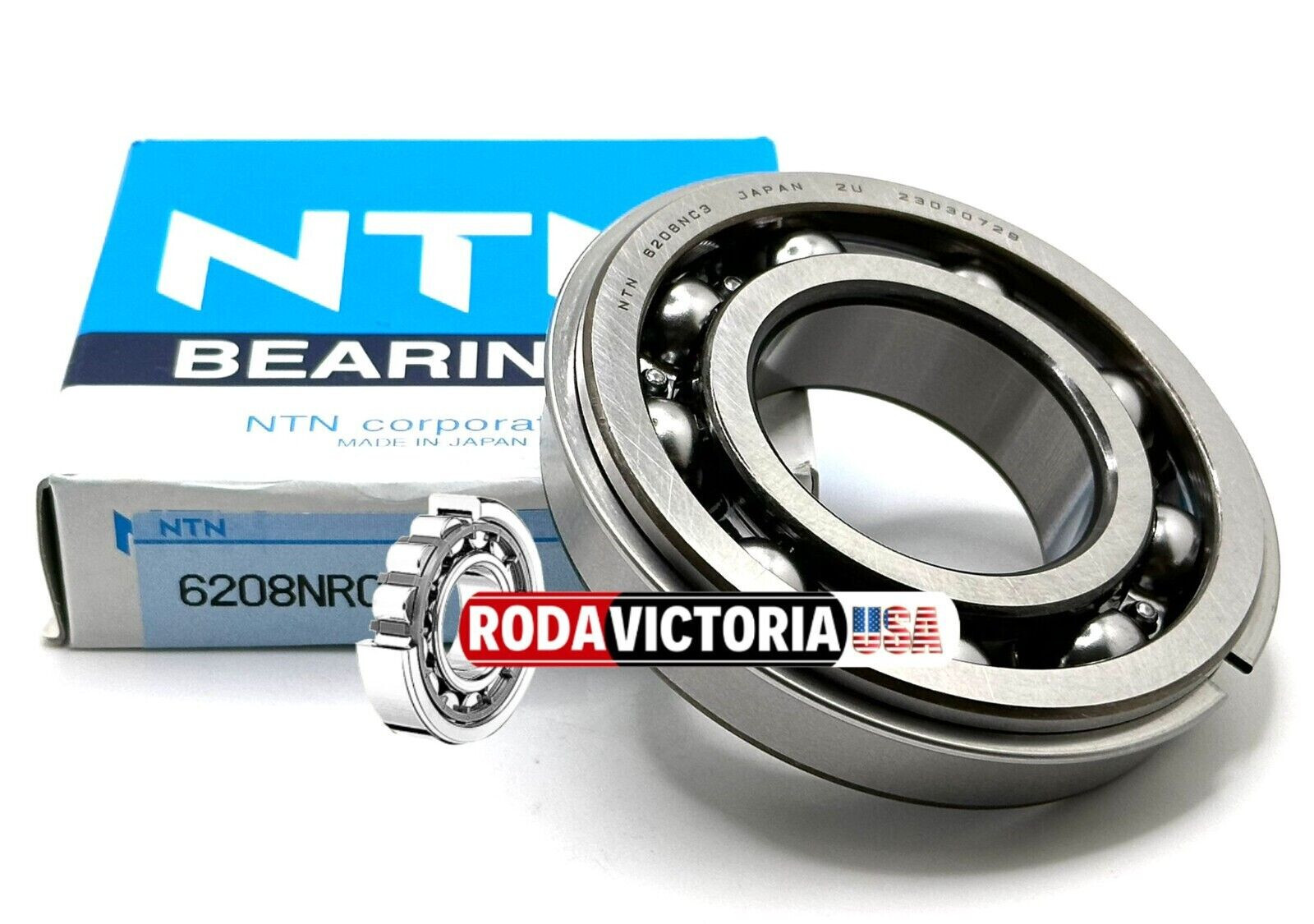 NTN JAPAN 6208 NR C3 BALL BEARING, OPEN, NO SEALS + SNAP RING 40x80x18mm