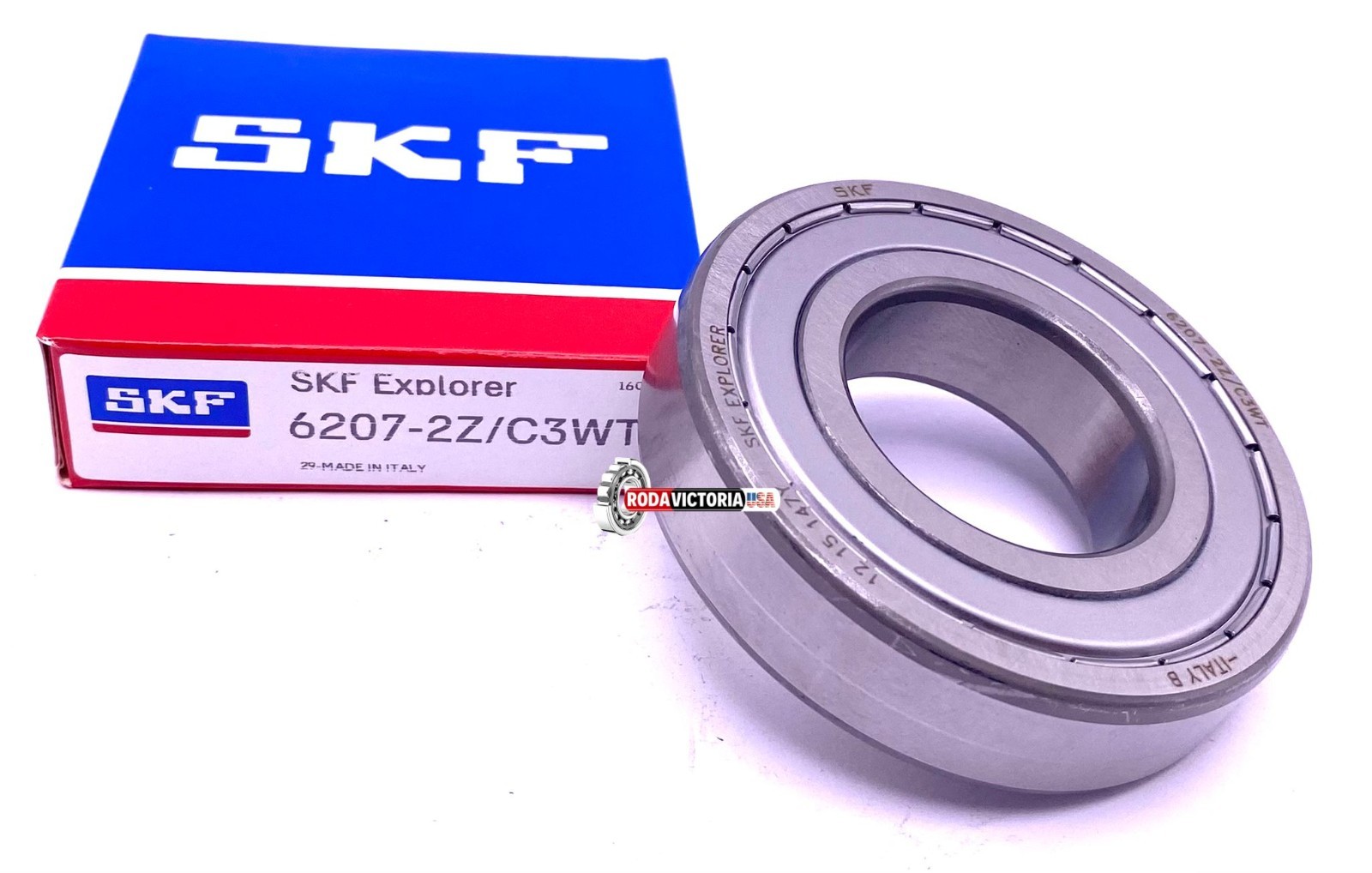 SKF 6207 ZZ C3 WT Ball Bearing Metal Shielded High Temperature 35x72x17 mm