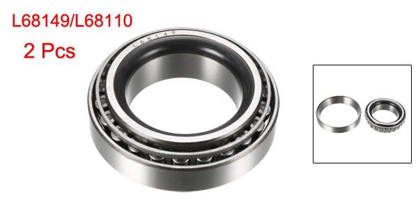 2pcs L68149/L68110 Tapered Roller Bearing Cone and Cup Set 1.3775″ Bore 2.33″ OD