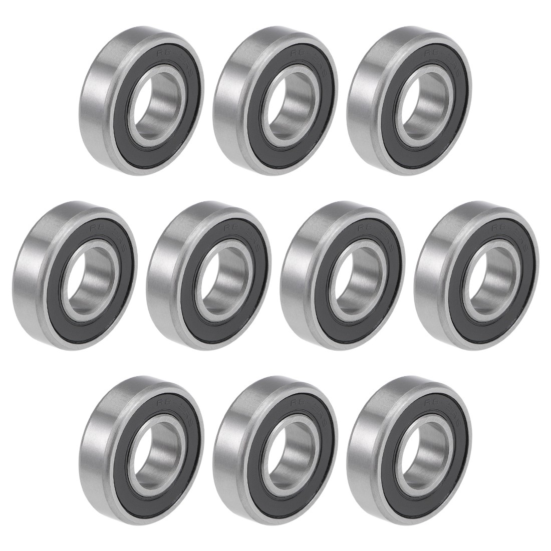 R8RS Deep Groove Ball Bearings Z2 1/2 x 1-1/8 x 5/16inch Double Sealed 10pcs