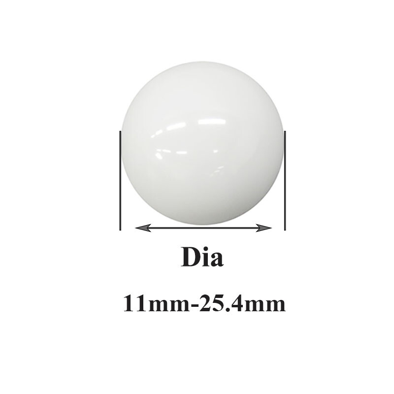 ZrO2 Zirconia Ceramic Bearing Balls G10 Self-Lubricating Rust Free Dia 11-25.4mm