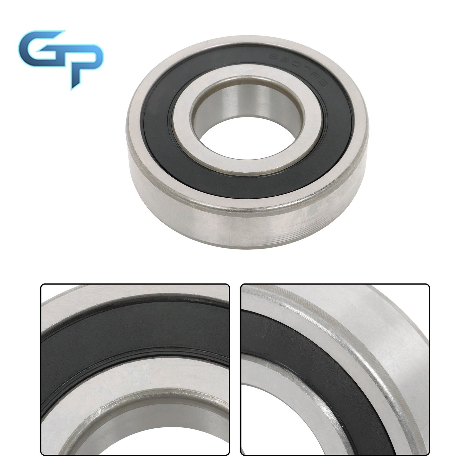 6307 2RS Double Sealed Ball Bearing 35x80x21mm 2 Pieces Low Friction