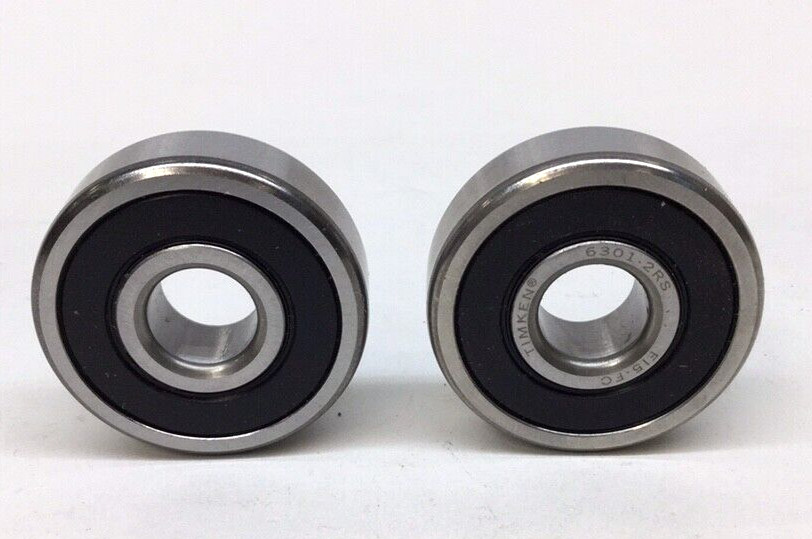 Timken 6301 2RS Ball Bearing Deep Groove 12mm ID X 37mm OD X 12mm W (Pack of 2)