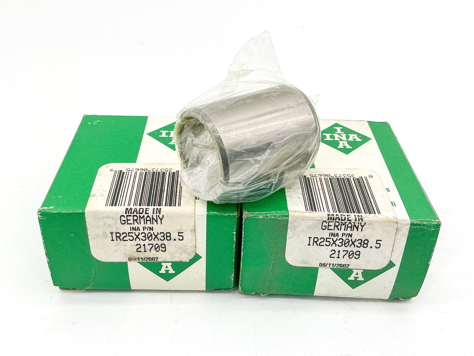 New Lot of 2 INA IR25X30X38.5 Needle Roller Bearing 25mm Bore 30mm OD 38.5mm L