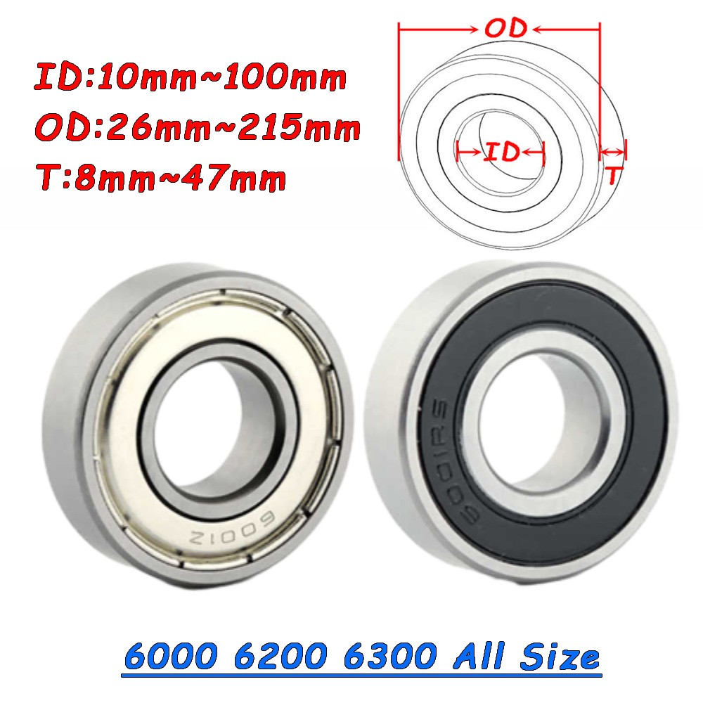 Deep Groove Ball Bearing Shielded Bearings All Size Rotation Bearings