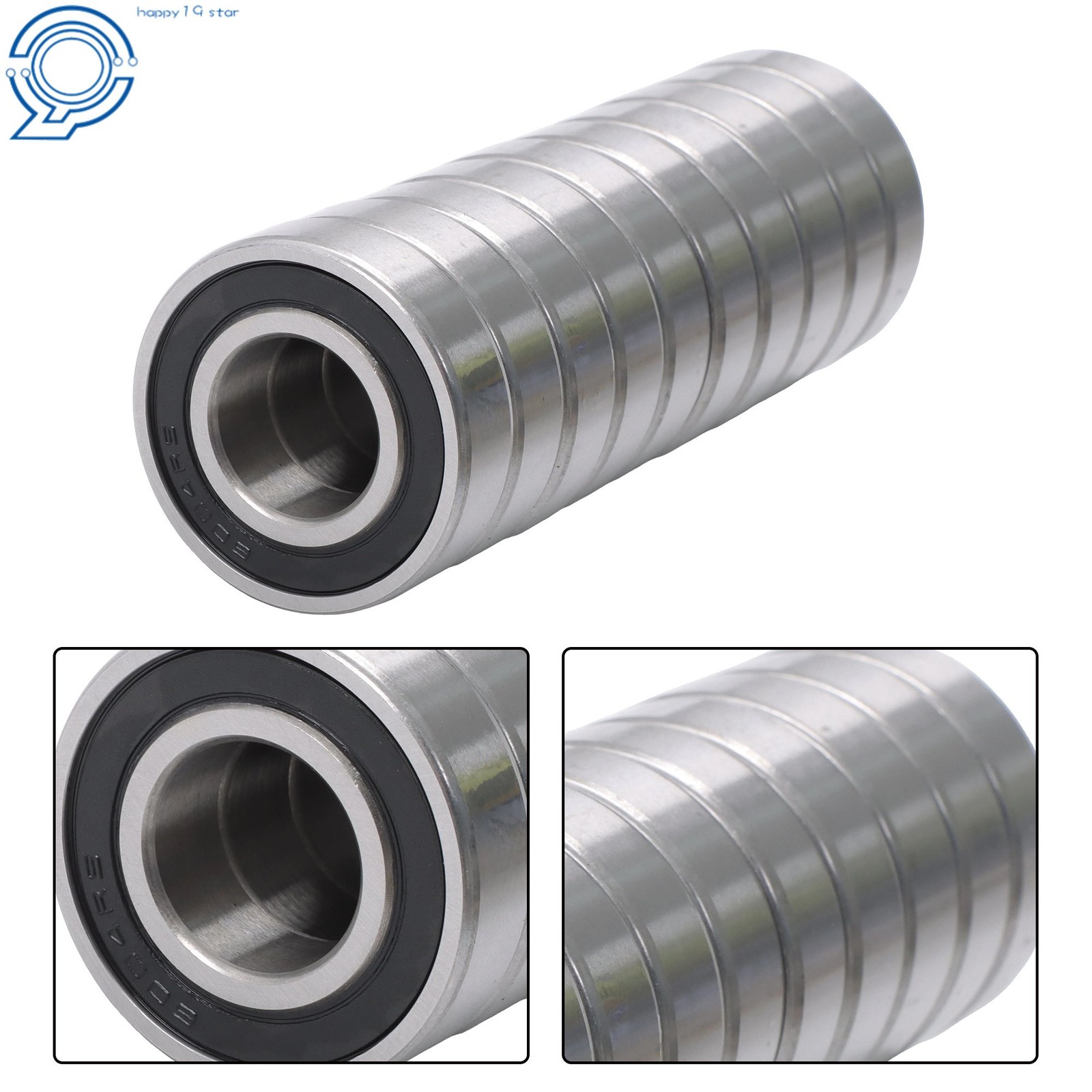 20x42x12mm Ball Bearing 6004 2RS C3 10 Pieces Premium Rubber Sealed Bearings