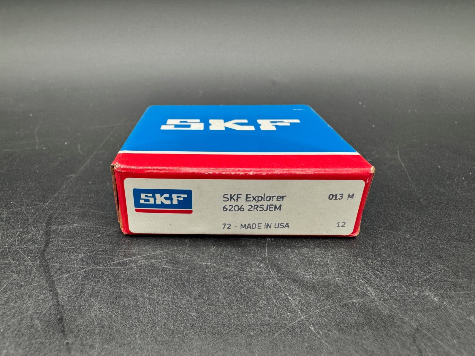 One (1) SKF 6206 2RSJEM Deep Groove Ball Bearing, Single Row, Double Seal USA