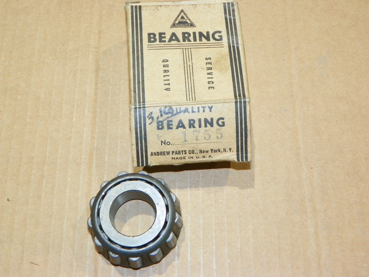NOS Andrew Parts Tapered Roller Bearing #1755