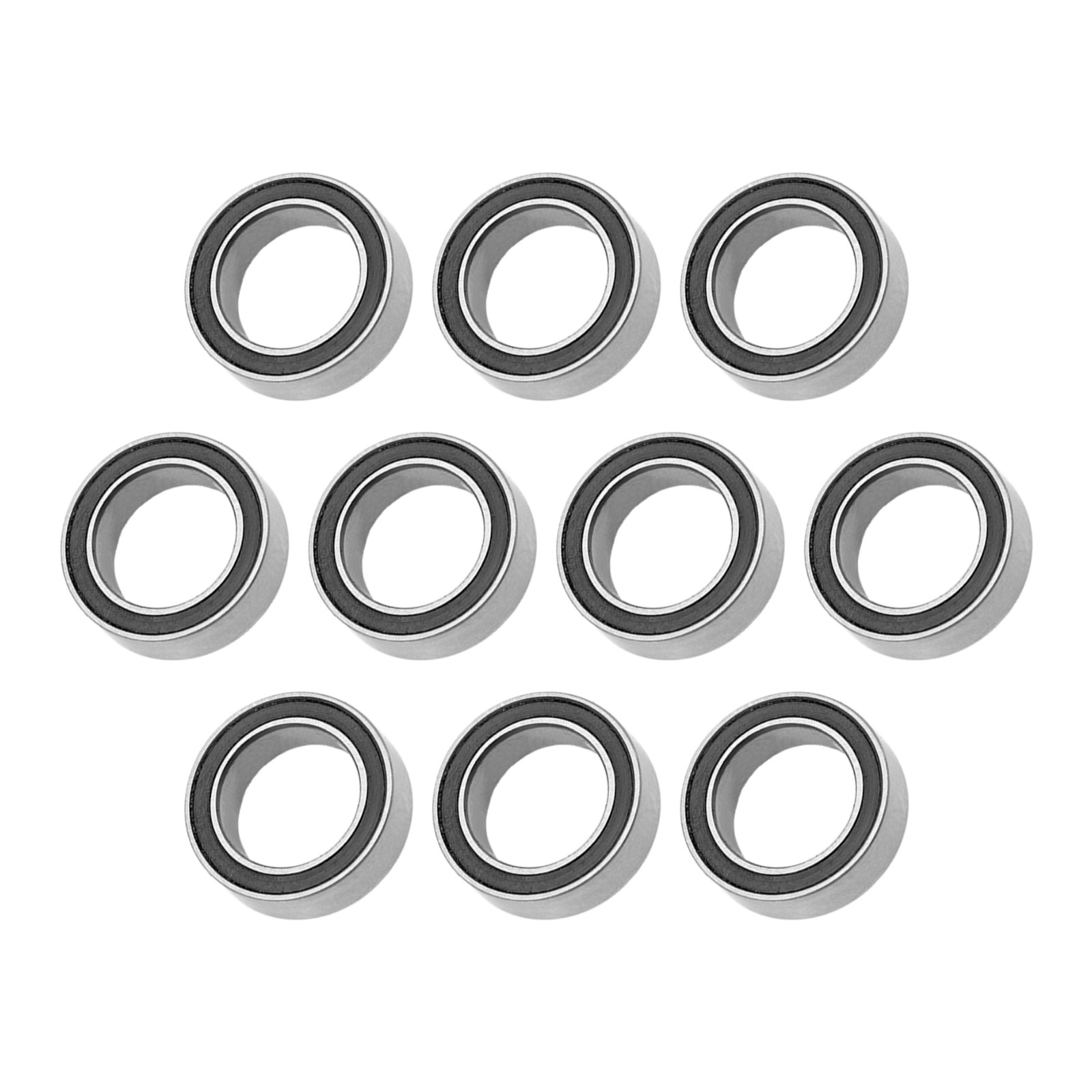 Bearings (MR128-2RS, 8mmx12mmx3.5mm) 10Pcs, Chromium Steel Double Sealed