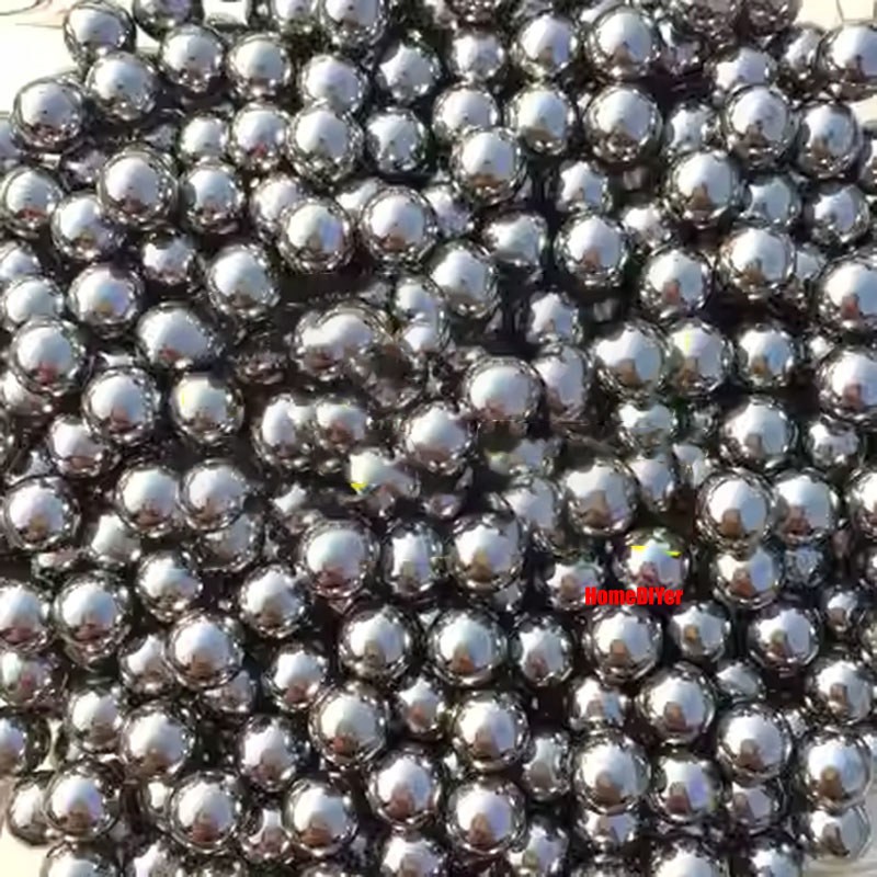 1kg Round Polished Steel Ball Diameter 6.35mm-12mm Smooth Iron Balls Metal Beads