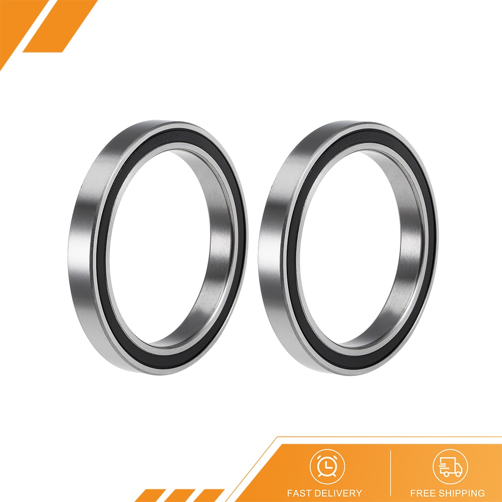 2pcs – 6812-2RS Deep Groove Ball Bearings Z2 Double Sealed Chrome Steel