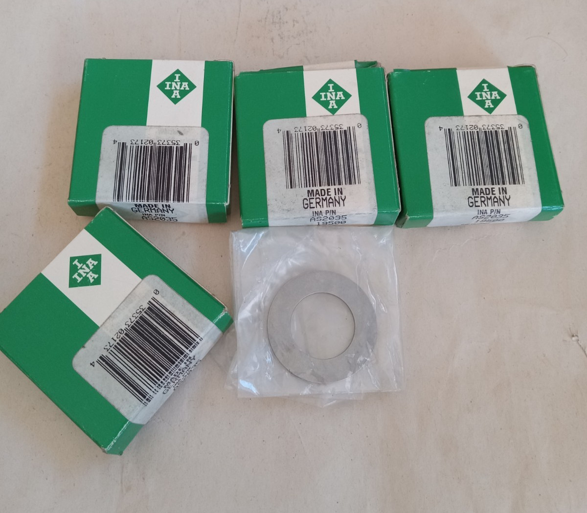 INA AS2035 30mm x 35mm x 1mm Bearing Thrust Washer (Lot of 4)