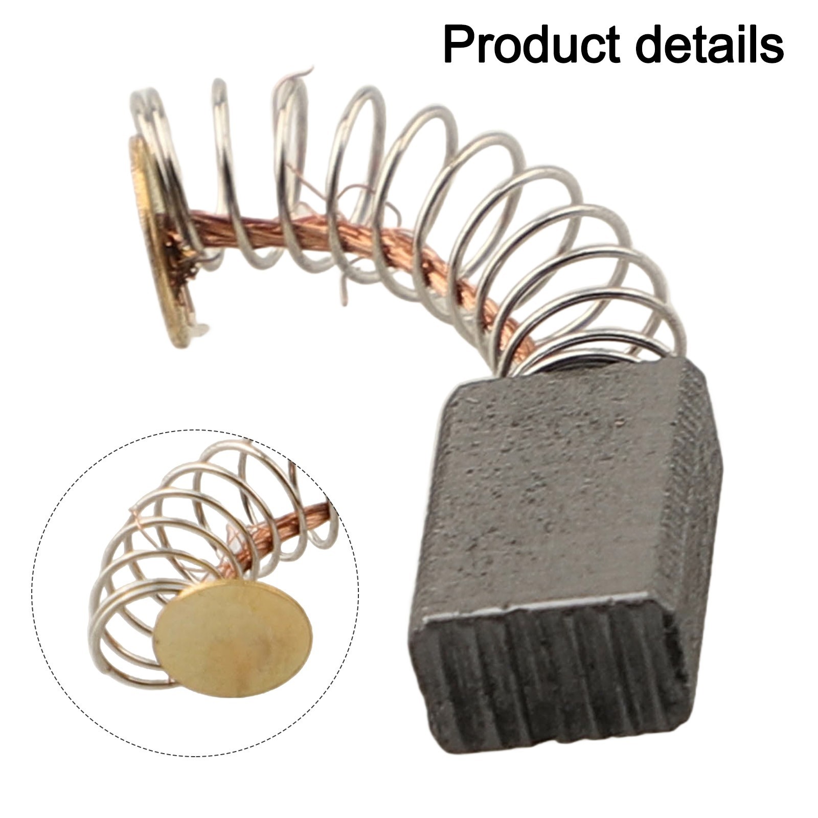 Angle Grinder Replacement Parts Motor Brushes Size 12 x 8 mm Pack of Two
